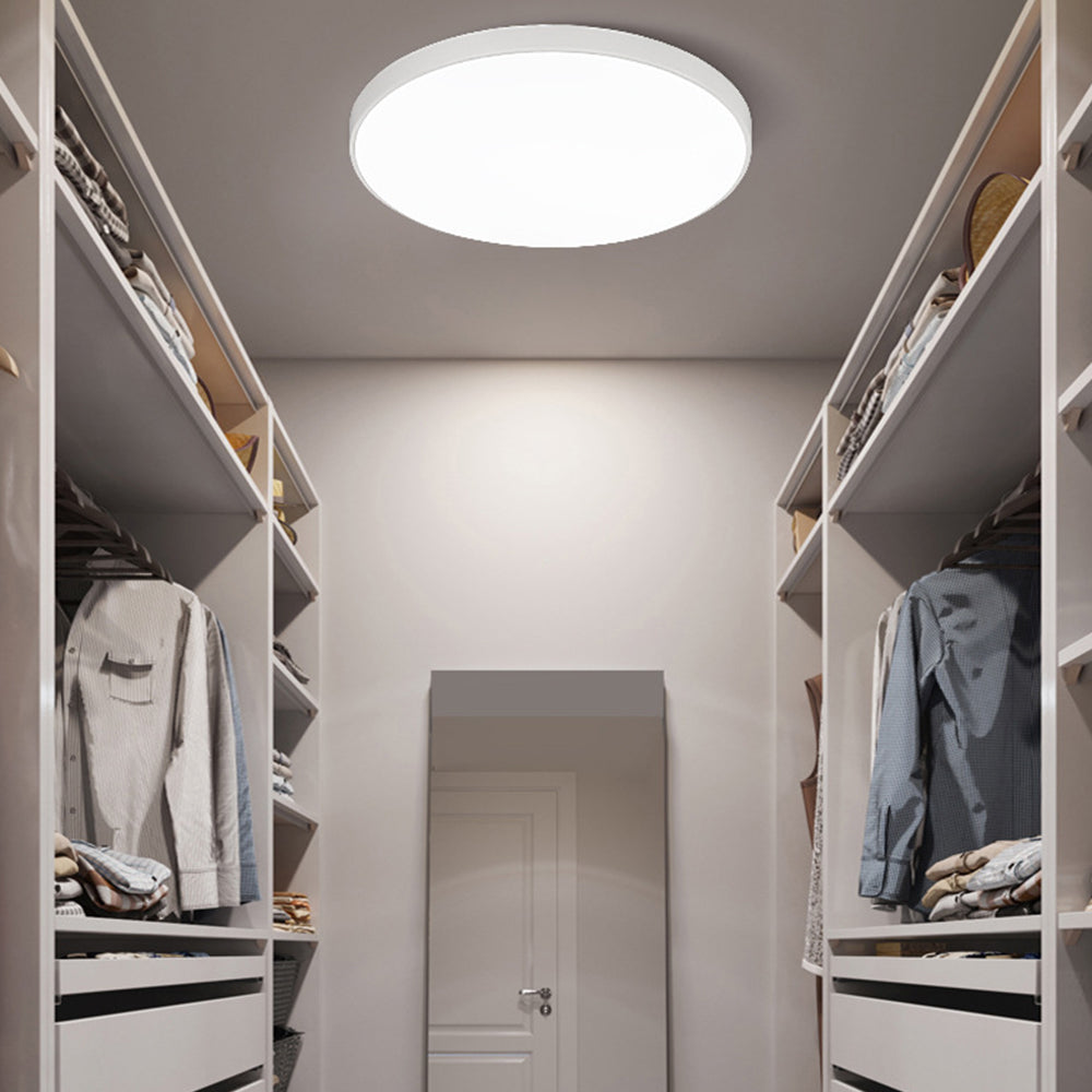 LED-Deckenleuchte rund Acryl-Panel flaches Design für Schlafzimmer Wohnzimmer Küche Flur dimmbar moderne Wohnraumbeleuchtung | Thomler