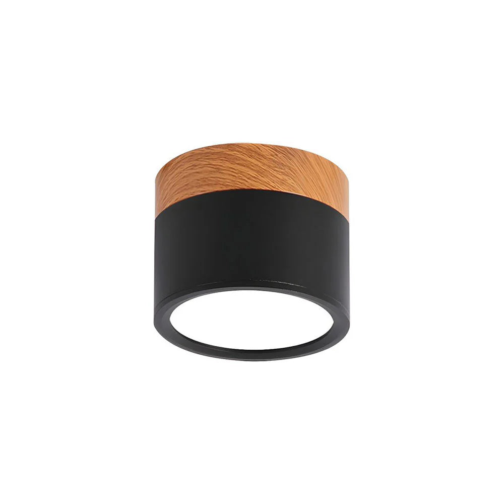 Compact Cylindrical Flush Mount LED Fixture for Residential Spaces – Aluminum Housing, Warm & Cool Temperatures, Multiple Finishes | Thomler
