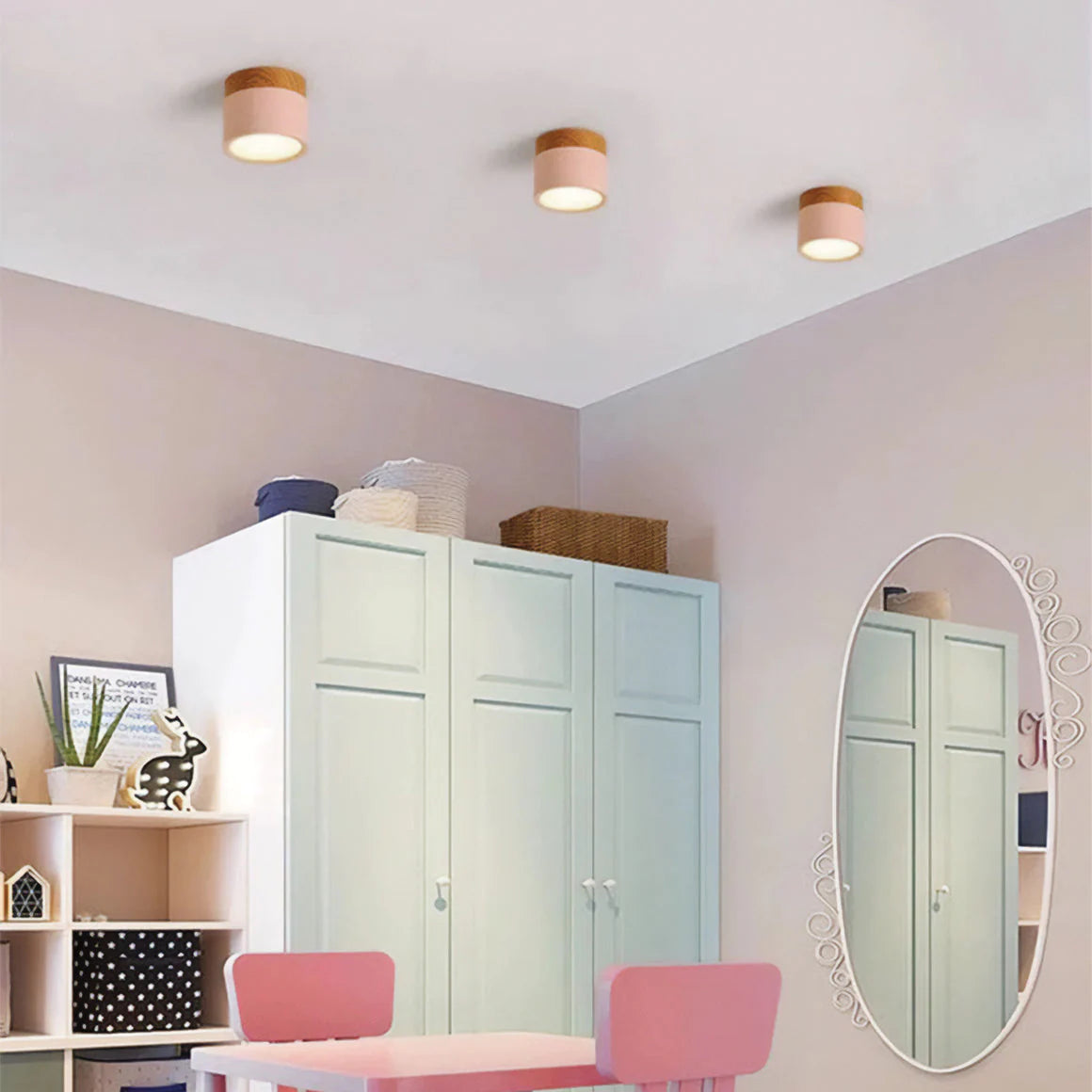 Compact Cylindrical Flush Mount LED Fixture for Residential Spaces – Aluminum Housing, Warm & Cool Temperatures, Multiple Finishes | Thomler
