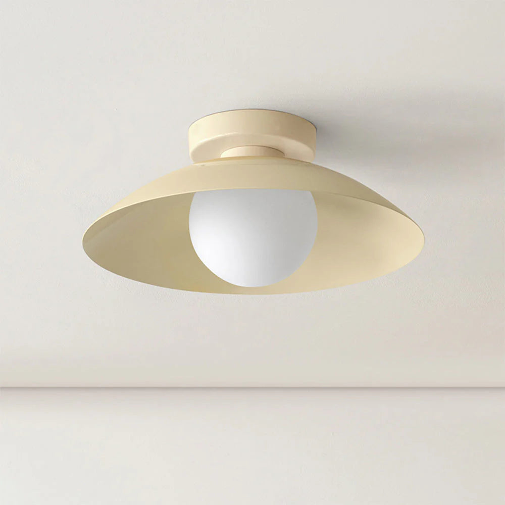 Ronde LED-plafondlamp, metaal, 32 cm diameter, platte montage voor keuken, eetkamer, slaapkamer, hal, 15 cm hoogte, modern design | Thomler