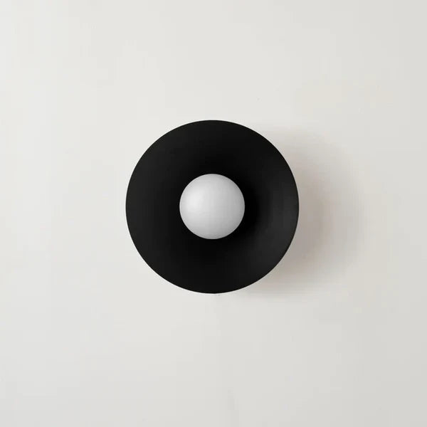 Ronde LED-plafondlamp, metaal, 32 cm diameter, platte montage voor keuken, eetkamer, slaapkamer, hal, 15 cm hoogte, modern design | Thomler