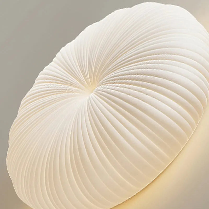 Round LED Flush Mount Overhead Fixture for Bedrooms, Living Spaces, Kitchens — 8-Inch Metal & Acrylic Construction in White — Low-Profile Co | Thomler