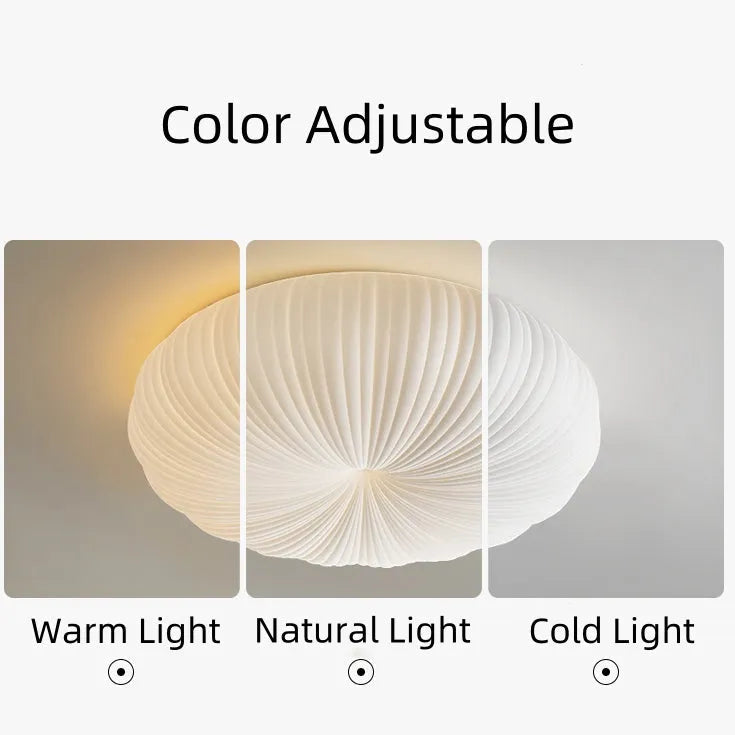 Round LED Flush Mount Overhead Fixture for Bedrooms, Living Spaces, Kitchens — 8-Inch Metal & Acrylic Construction in White — Low-Profile Co | Thomler