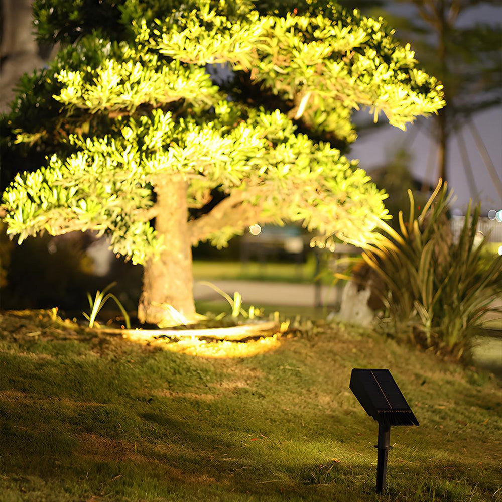 Verstellbare LED-Solar-Gartenleuchte 47,5 cm wasserdicht für Hof, Wege, Einfahrten, Landschaftsbeleuchtung, Scheinwerfer, Dämmerungssensor, Gartendekoration | Thomler