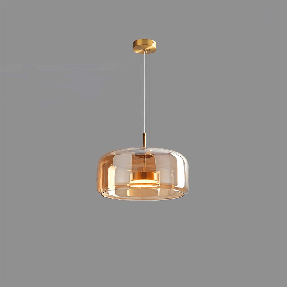 Glass Globe Ceiling Light for Kitchen Island & Dining Table – Adjustable Cord Fixture with Tinted Shade in 5 Sizes | Thomler