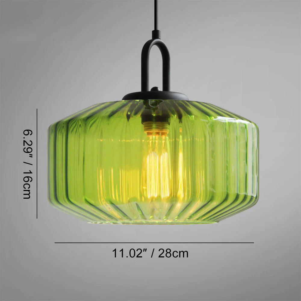 Handblown Glass Pendant Light Fixture 11 Inch Diameter for Kitchen Dining Room Hallway Living Room Bedroom LED Ceiling Light | Thomler