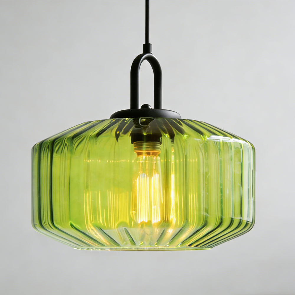Handblown Glass Pendant Light Fixture 11 Inch Diameter for Kitchen Dining Room Hallway Living Room Bedroom LED Ceiling Light | Thomler