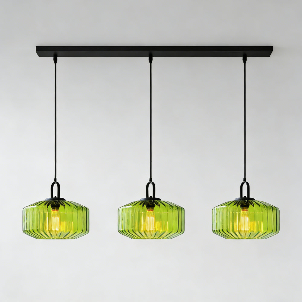 Handblown Glass Pendant Light Fixture 11 Inch Diameter for Kitchen Dining Room Hallway Living Room Bedroom LED Ceiling Light | Thomler