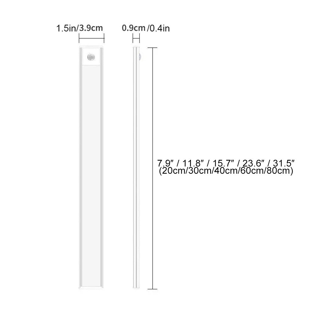 Rechargeable Cordless LED Strip Light for Cabinets, Closets & Hallways – Battery Powered Stick-On Under Cabinet Lighting for Kitchen, Bedroo | Thomler