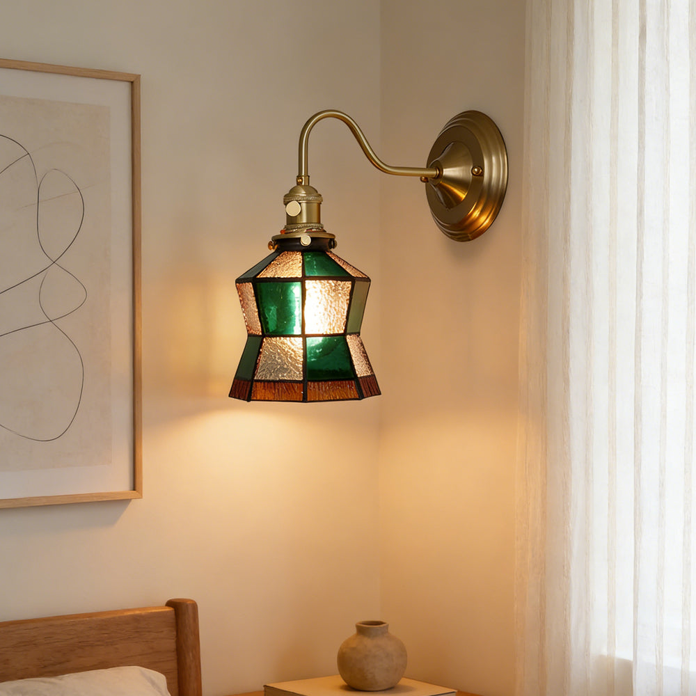 Indoor Sconce Light Metal & Glass 10 Inch Vintage Style for Entryway Corridor Bedroom Dining Room Home Accent Fixture | Thomler