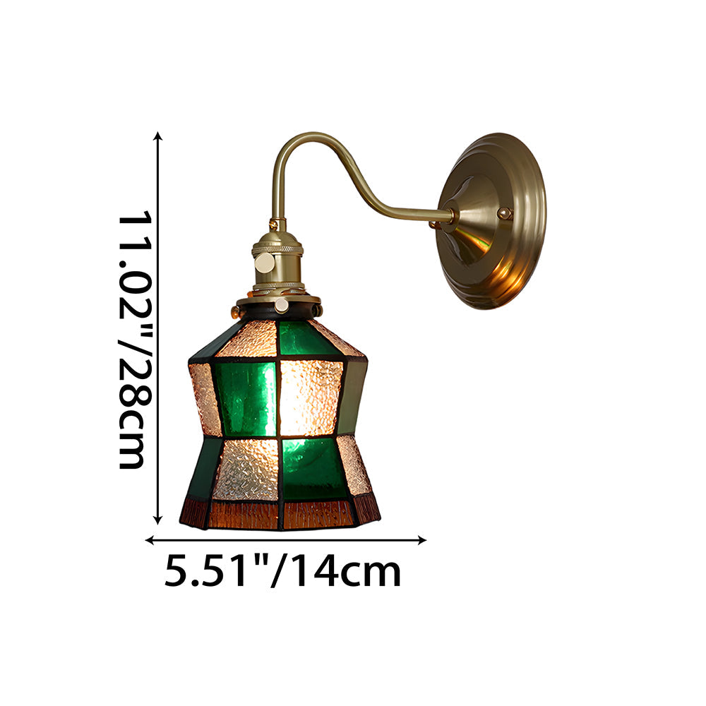 Indoor Sconce Light Metal & Glass 10 Inch Vintage Style for Entryway Corridor Bedroom Dining Room Home Accent Fixture | Thomler
