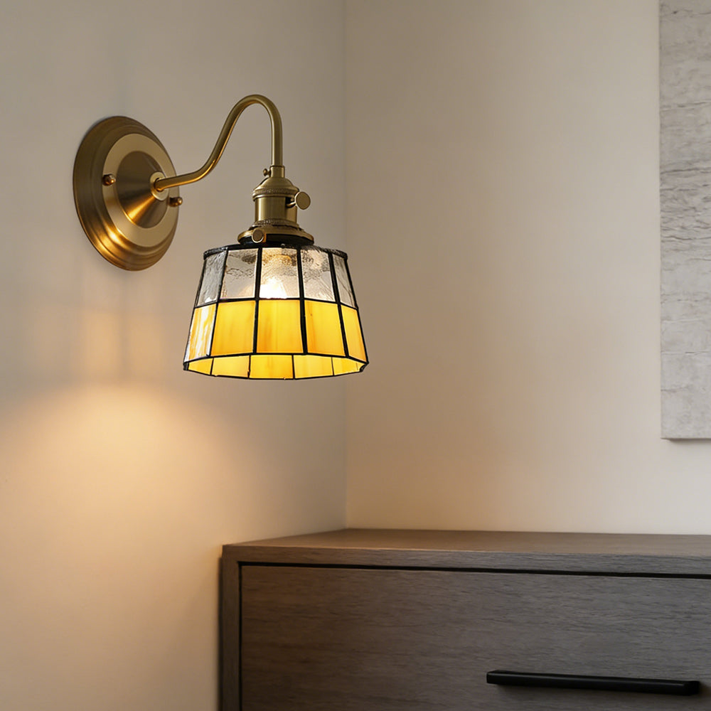 Indoor Sconce Light Metal & Glass 10 Inch Vintage Style for Entryway Corridor Bedroom Dining Room Home Accent Fixture | Thomler