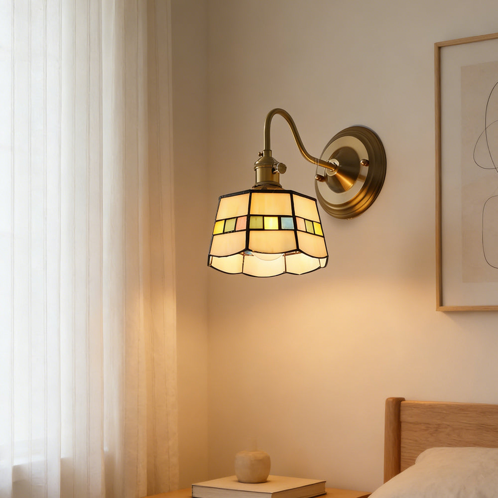 Indoor Sconce Light Metal & Glass 10 Inch Vintage Style for Entryway Corridor Bedroom Dining Room Home Accent Fixture | Thomler