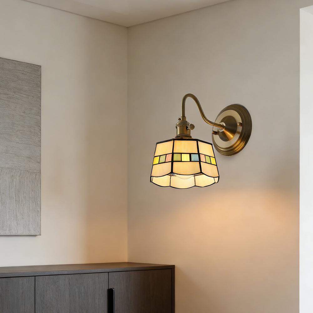 Indoor Sconce Light Metal & Glass 10 Inch Vintage Style for Entryway Corridor Bedroom Dining Room Home Accent Fixture | Thomler