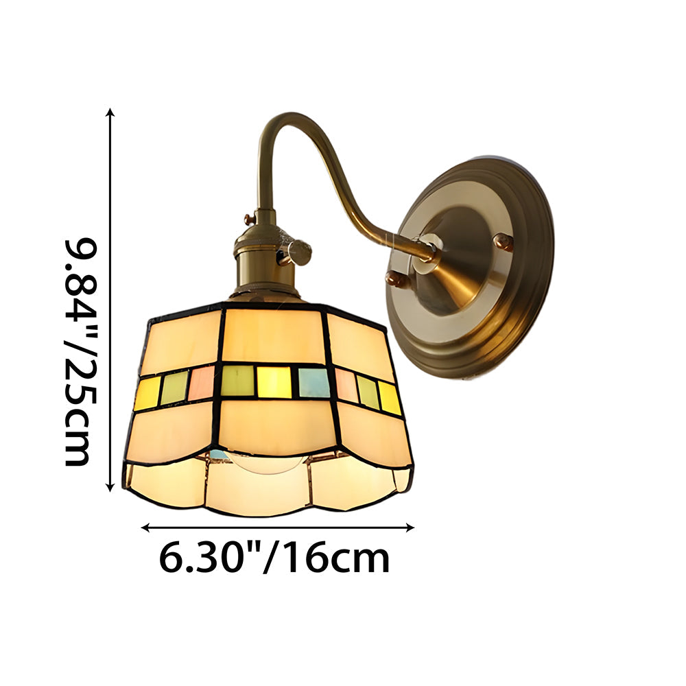 Indoor Sconce Light Metal & Glass 10 Inch Vintage Style for Entryway Corridor Bedroom Dining Room Home Accent Fixture | Thomler