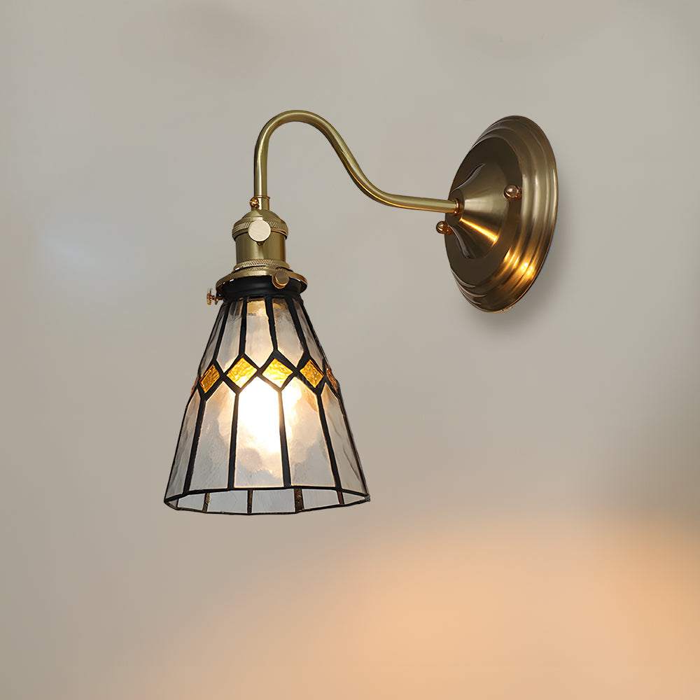 Indoor Sconce Light Metal & Glass 10 Inch Vintage Style for Entryway Corridor Bedroom Dining Room Home Accent Fixture | Thomler