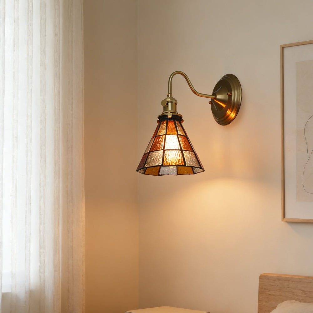 Indoor Sconce Light Metal & Glass 10 Inch Vintage Style for Entryway Corridor Bedroom Dining Room Home Accent Fixture | Thomler
