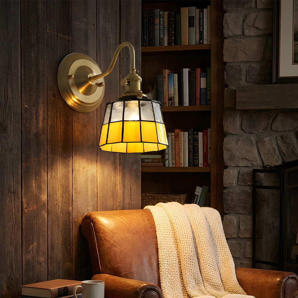 Indoor Sconce Light Metal & Glass 10 Inch Vintage Style for Entryway Corridor Bedroom Dining Room Home Accent Fixture | Thomler