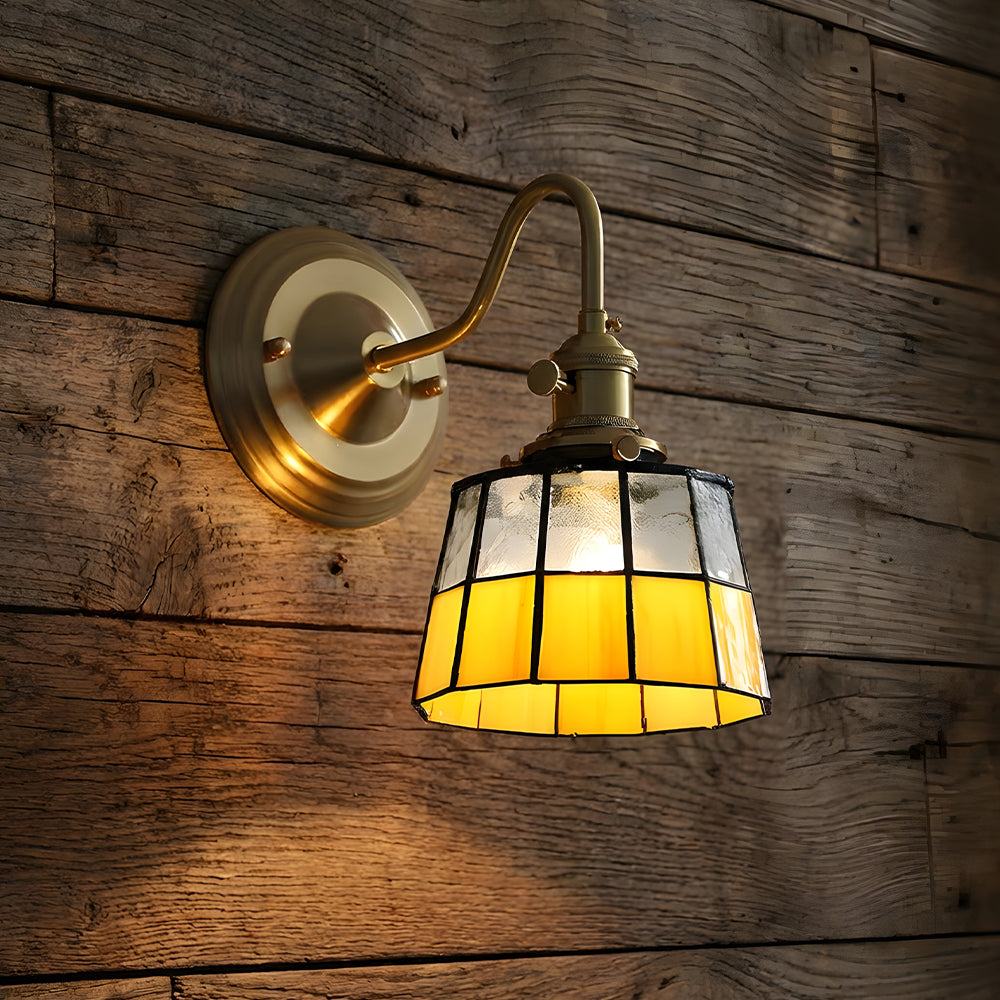 Indoor Sconce Light Metal & Glass 10 Inch Vintage Style for Entryway Corridor Bedroom Dining Room Home Accent Fixture | Thomler