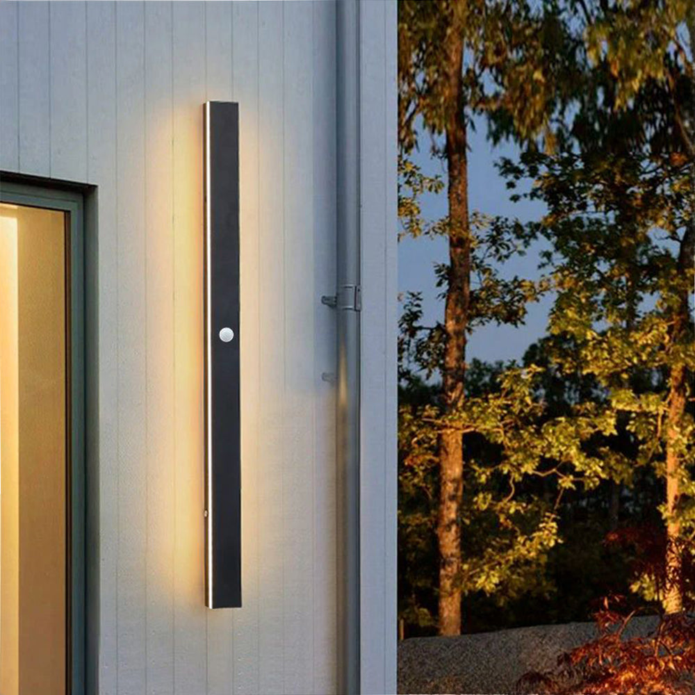 Linear LED Outdoor Sconce 79 Inch Waterproof Metal Wall Light for Patio Garden Facade Pathway Modern Exterior Minimalist Architecture Fixtur | Thomler