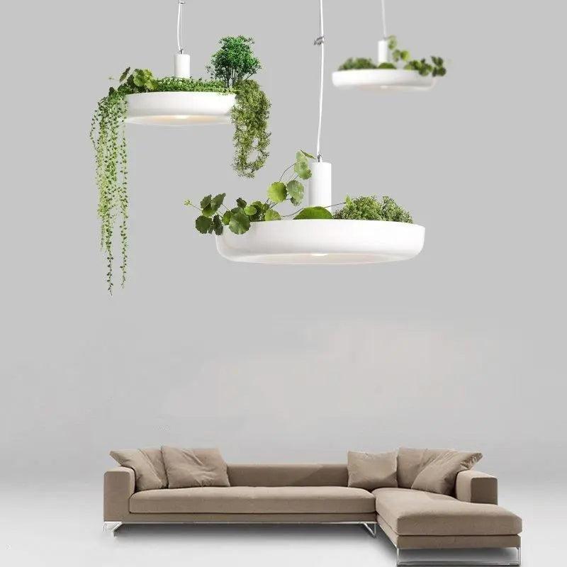 Hanglamp met ingebouwde plantenbak voor kamerplanten, vetplanten & kruiden, moderne pendelarmatuur voor keuken, woonkamer & eetkamer | Thomler