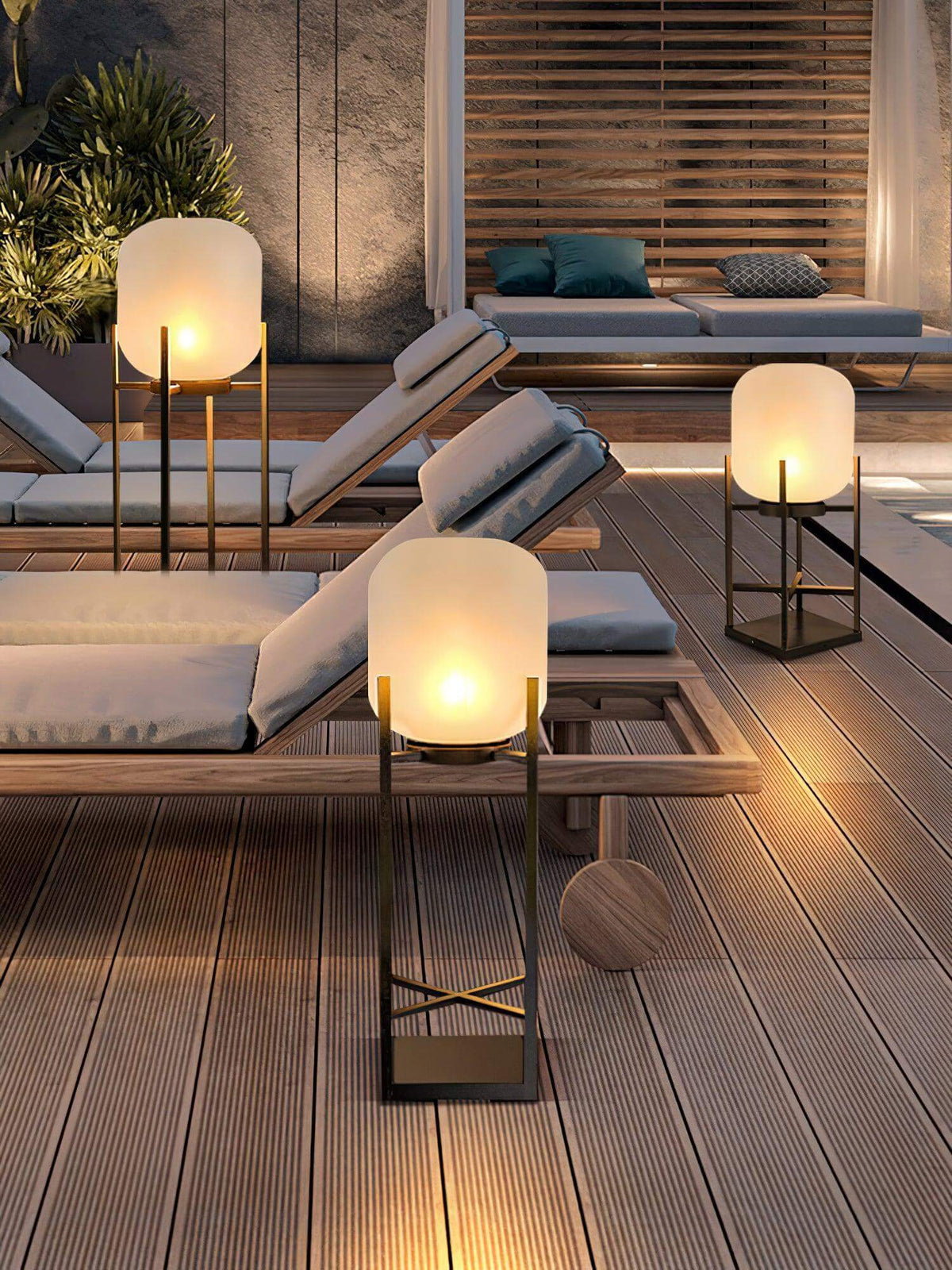 Solar-LED-Terrassen-Laternenpfahl 48 cm, einstellbare Farbtemperatur, Edelstahl, wetterbeständige Garten- und Wegbeleuchtung