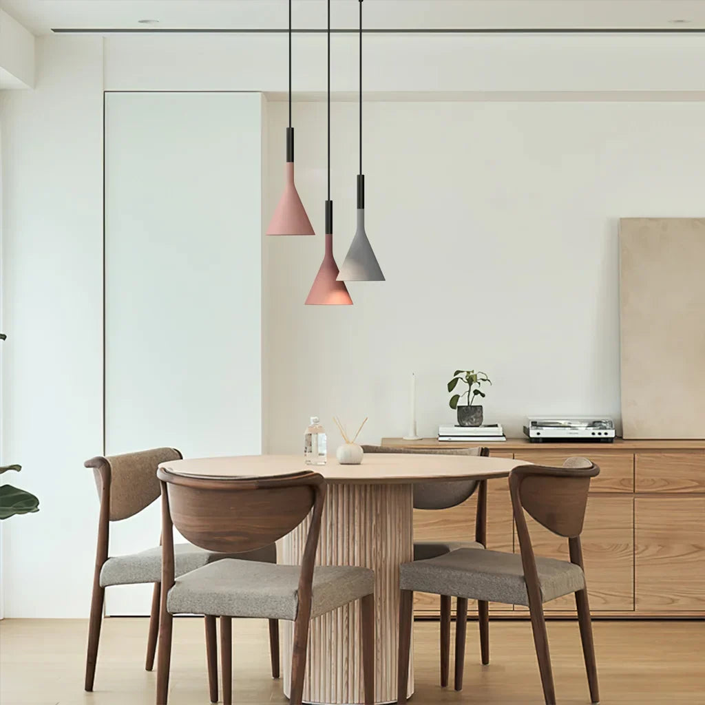 Industrial Concrete Hanging Light 10 in Gray E27 Socket Adjustable Height Ceiling Fixture for Kitchen Island Dining Table Counter Cafe Moder | Thomler