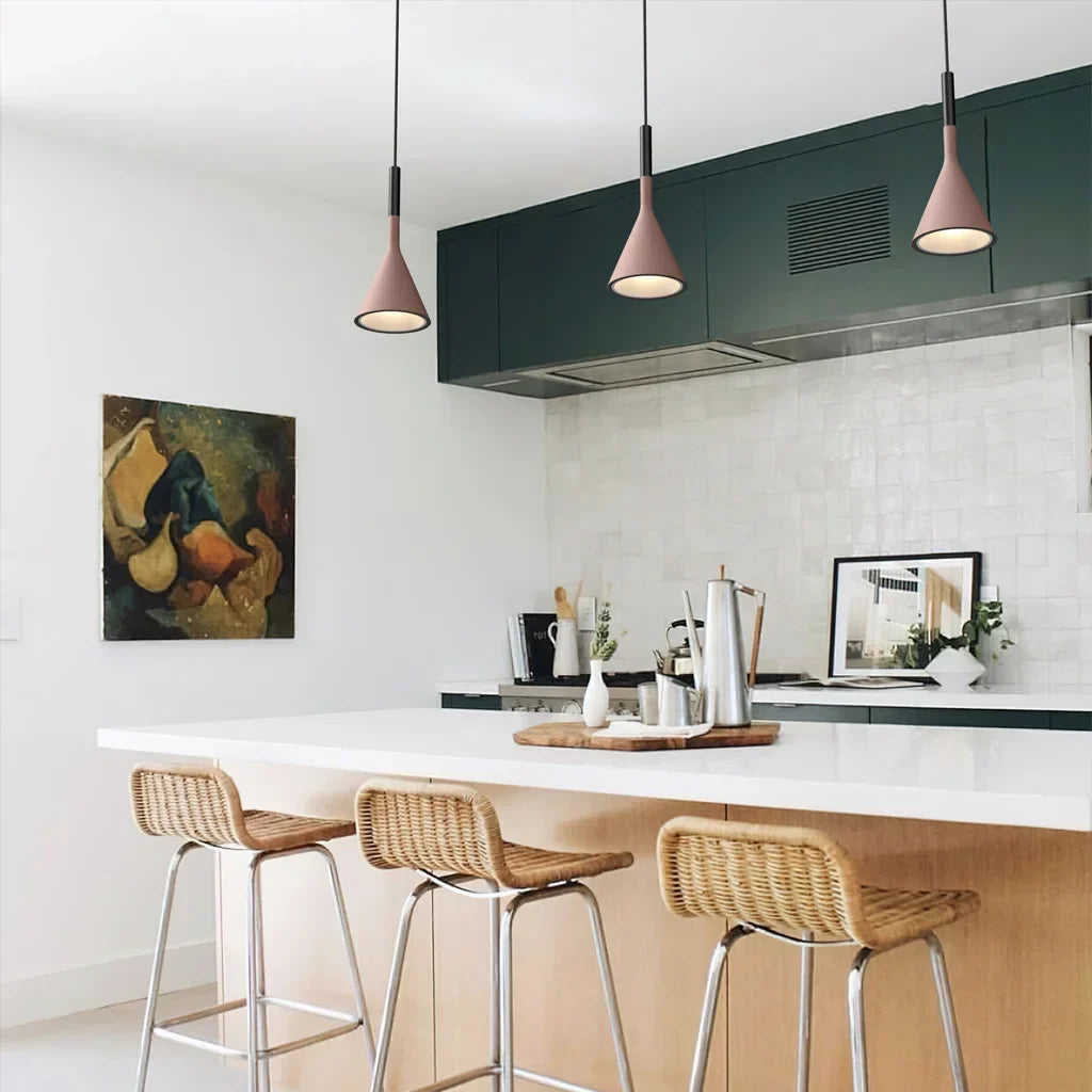 Industrial Concrete Hanging Light 10 in Gray E27 Socket Adjustable Height Ceiling Fixture for Kitchen Island Dining Table Counter Cafe Moder | Thomler