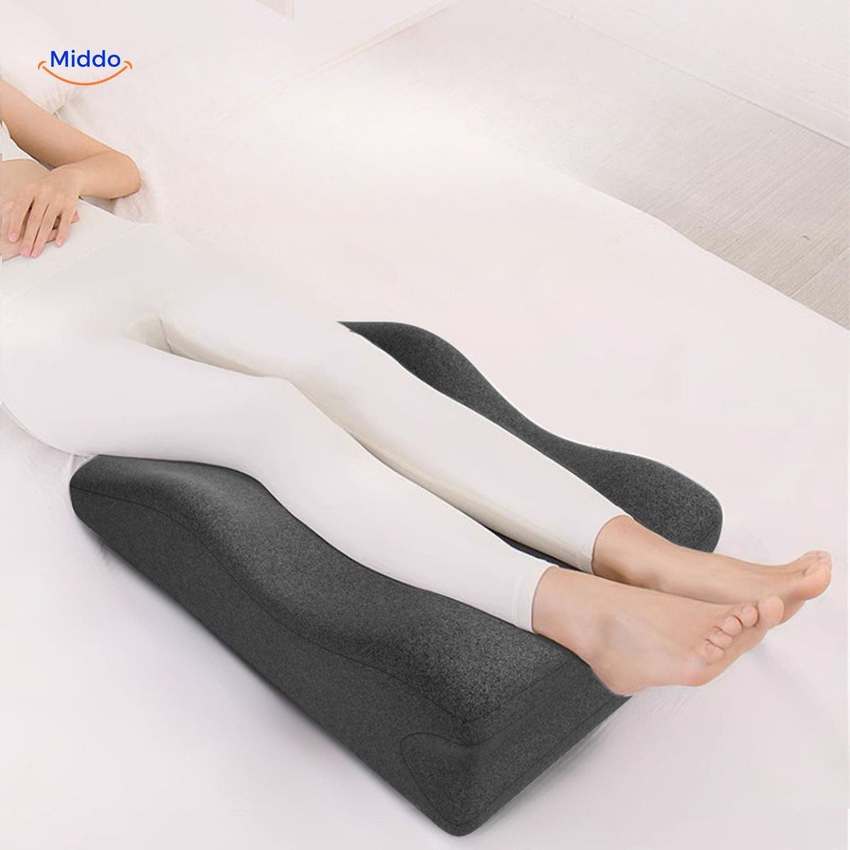 Elevated Leg Rest Wedge Pillow for Bed & Sofa