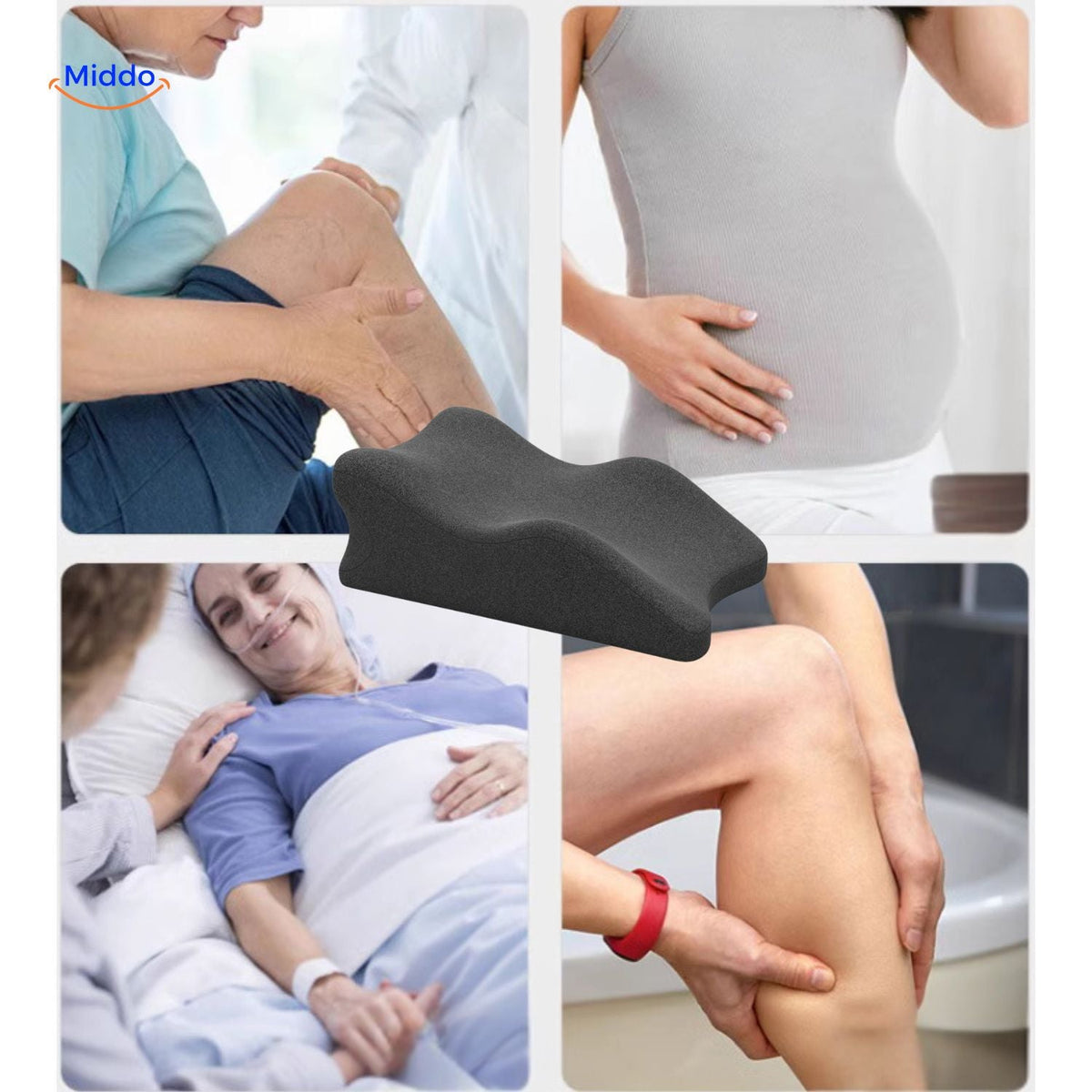Elevated Leg Rest Wedge Pillow for Bed & Sofa