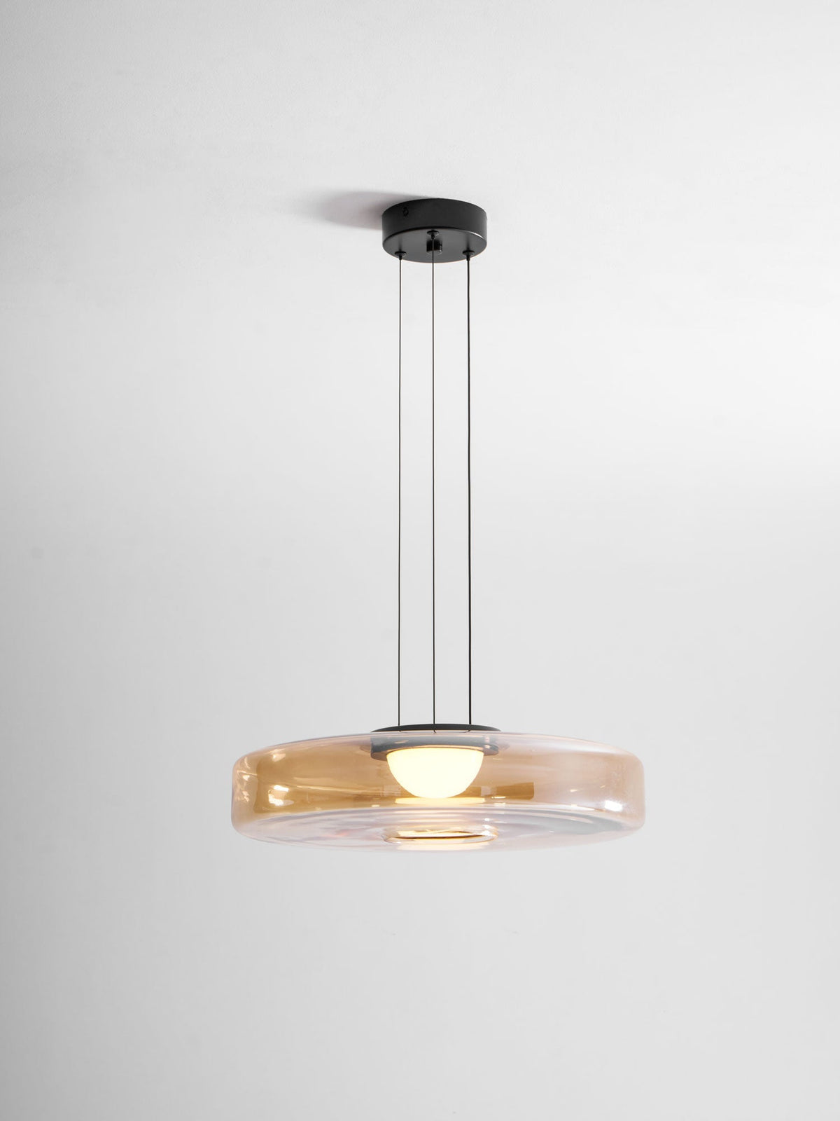 Gelaagde glazen hanglamp LED plafondverlichting met meerdere niveaus voor kookeiland eetkamer moderne getrapte kroonluchter in hoogte verstelbaar | Thomler