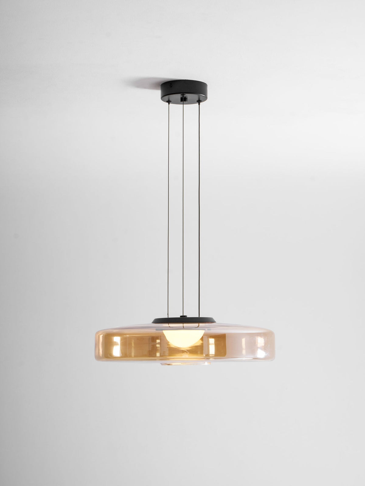 Gelaagde glazen hanglamp LED plafondverlichting met meerdere niveaus voor kookeiland eetkamer moderne getrapte kroonluchter in hoogte verstelbaar | Thomler