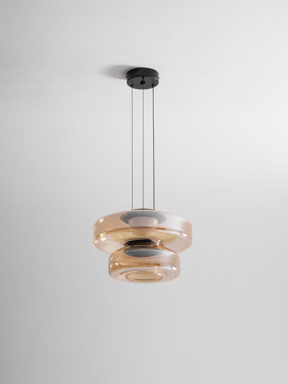 Gelaagde glazen hanglamp LED plafondverlichting met meerdere niveaus voor kookeiland eetkamer moderne getrapte kroonluchter in hoogte verstelbaar | Thomler