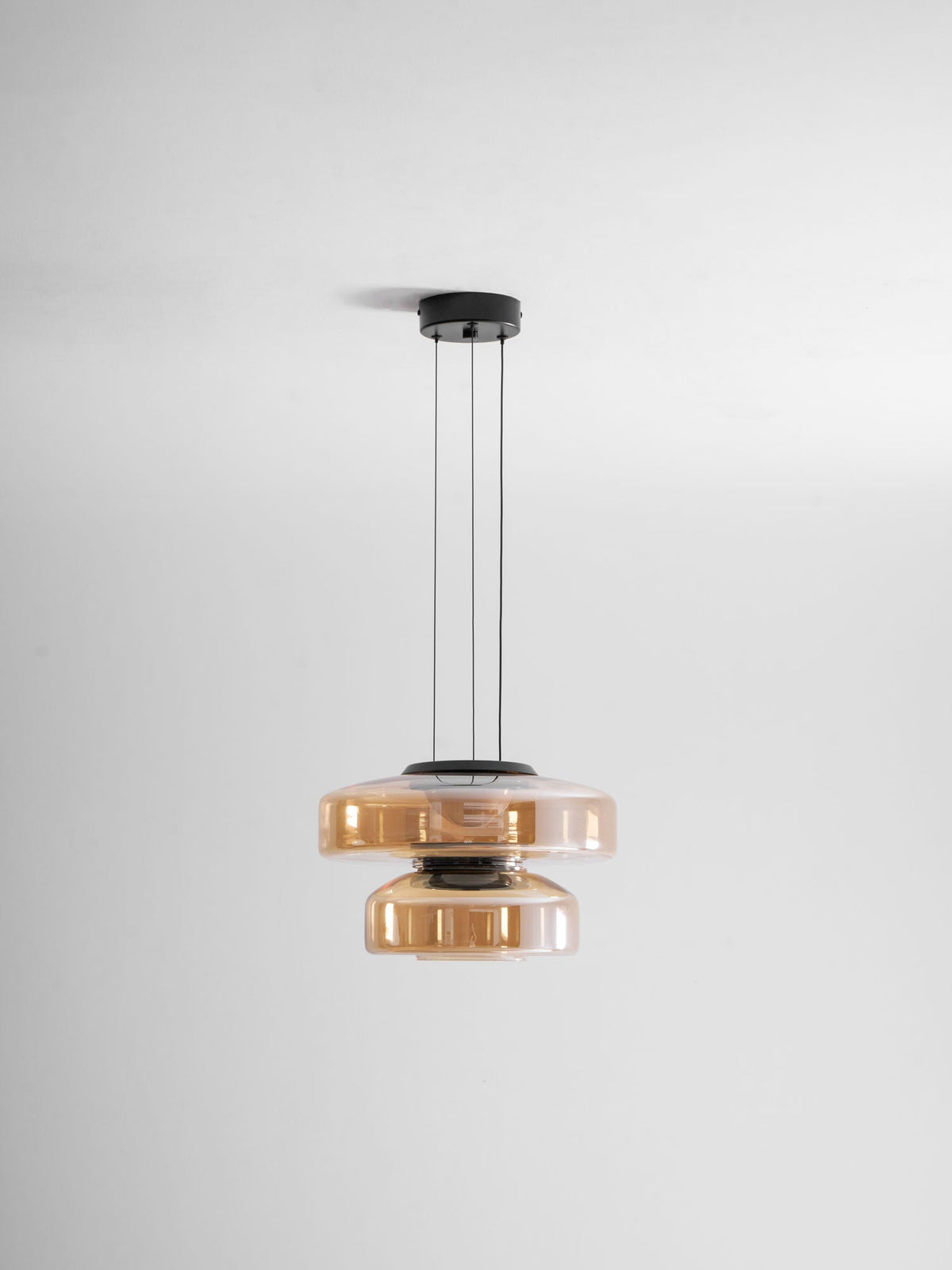 Gelaagde glazen hanglamp LED plafondverlichting met meerdere niveaus voor kookeiland eetkamer moderne getrapte kroonluchter in hoogte verstelbaar | Thomler