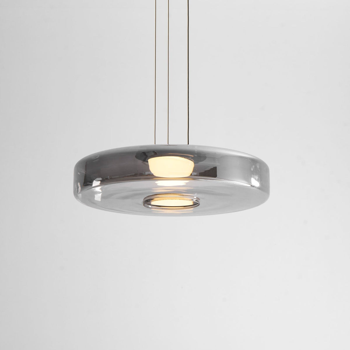 Gelaagde glazen hanglamp LED plafondverlichting met meerdere niveaus voor kookeiland eetkamer moderne getrapte kroonluchter in hoogte verstelbaar | Thomler