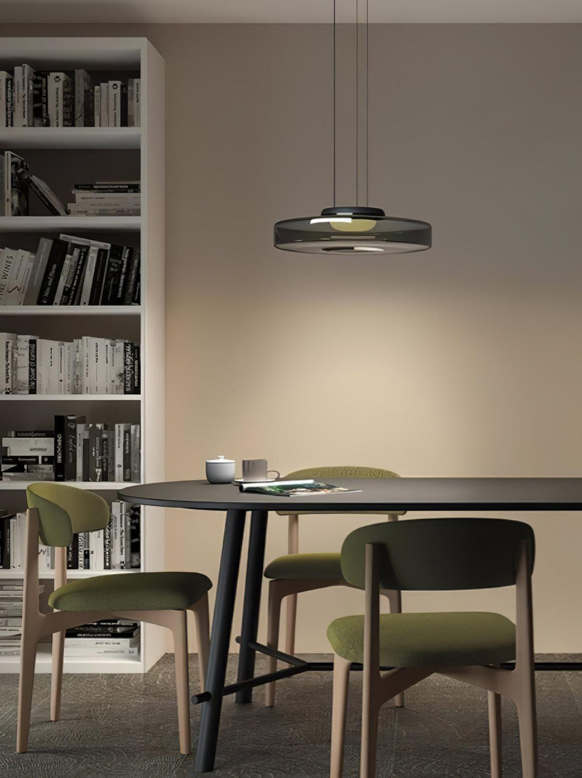 Gelaagde glazen hanglamp LED plafondverlichting met meerdere niveaus voor kookeiland eetkamer moderne getrapte kroonluchter in hoogte verstelbaar | Thomler