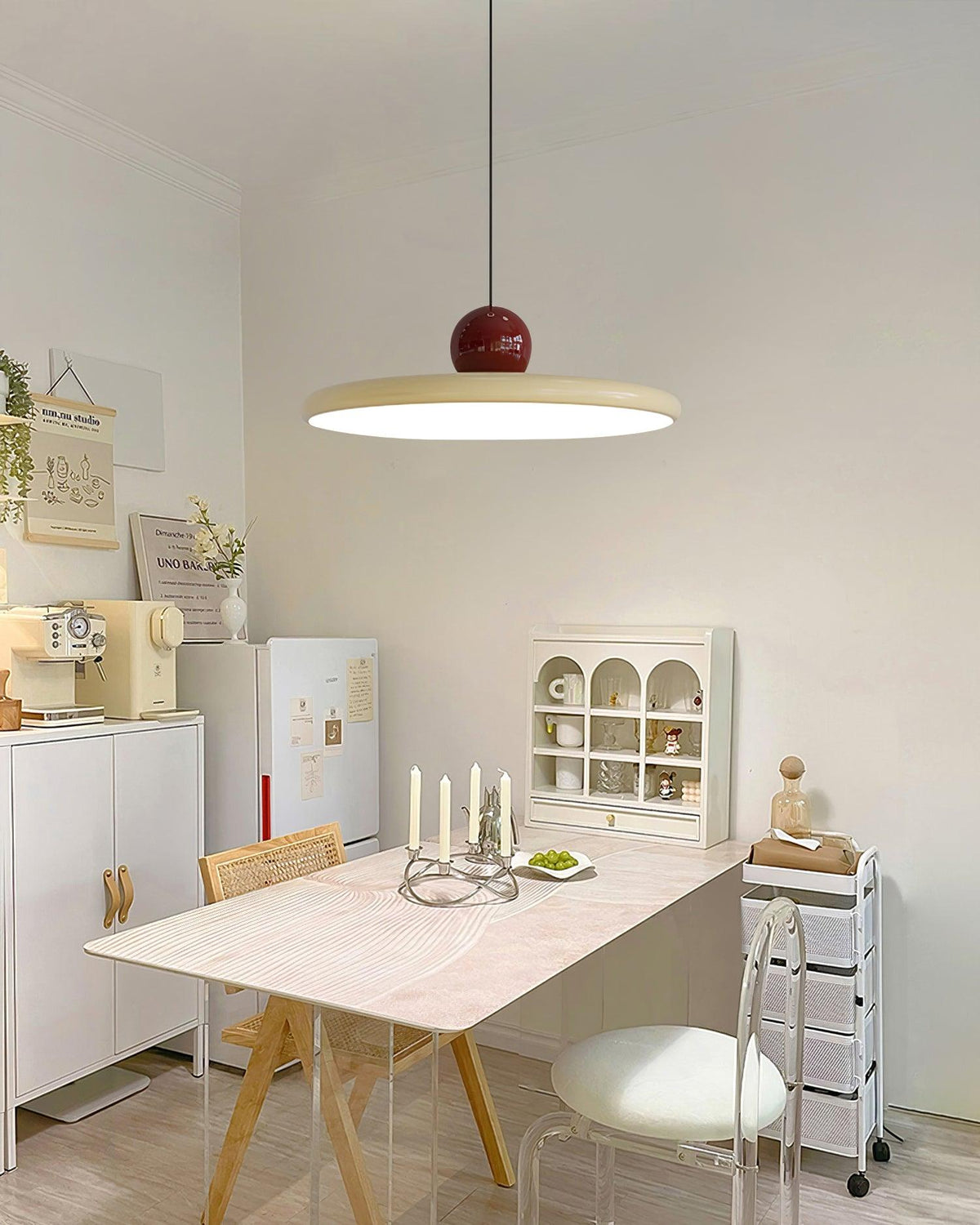 Lámpara de techo LED redonda de montaje empotrado con temperatura de color ajustable para isla de cocina, comedor, dormitorio, sala de estar, diseño moderno | Thomler