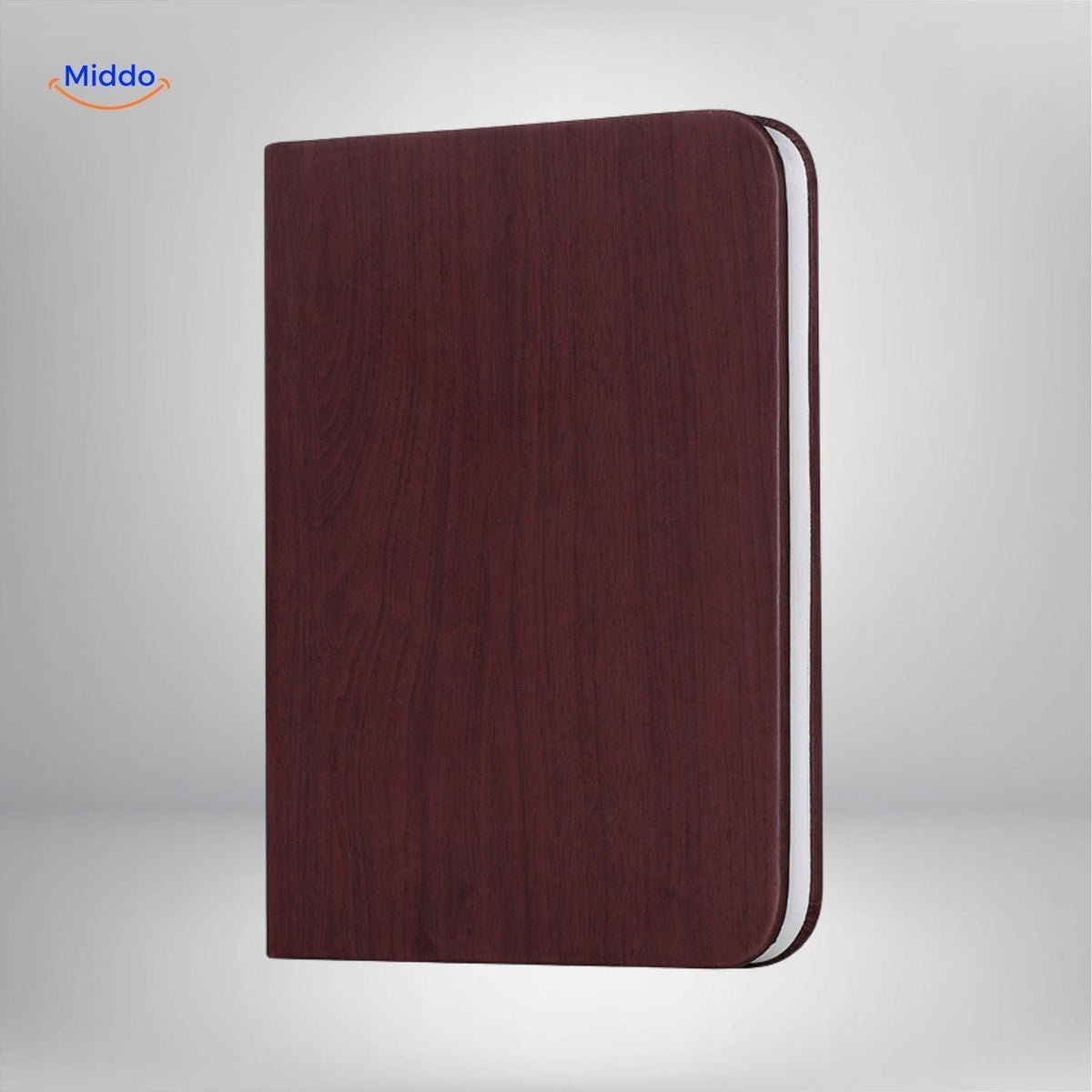 Adjustable Wood-Grain LED Desk Lamp with 3 Light Modes & Foldable Design for Home Office Reading & Bedside