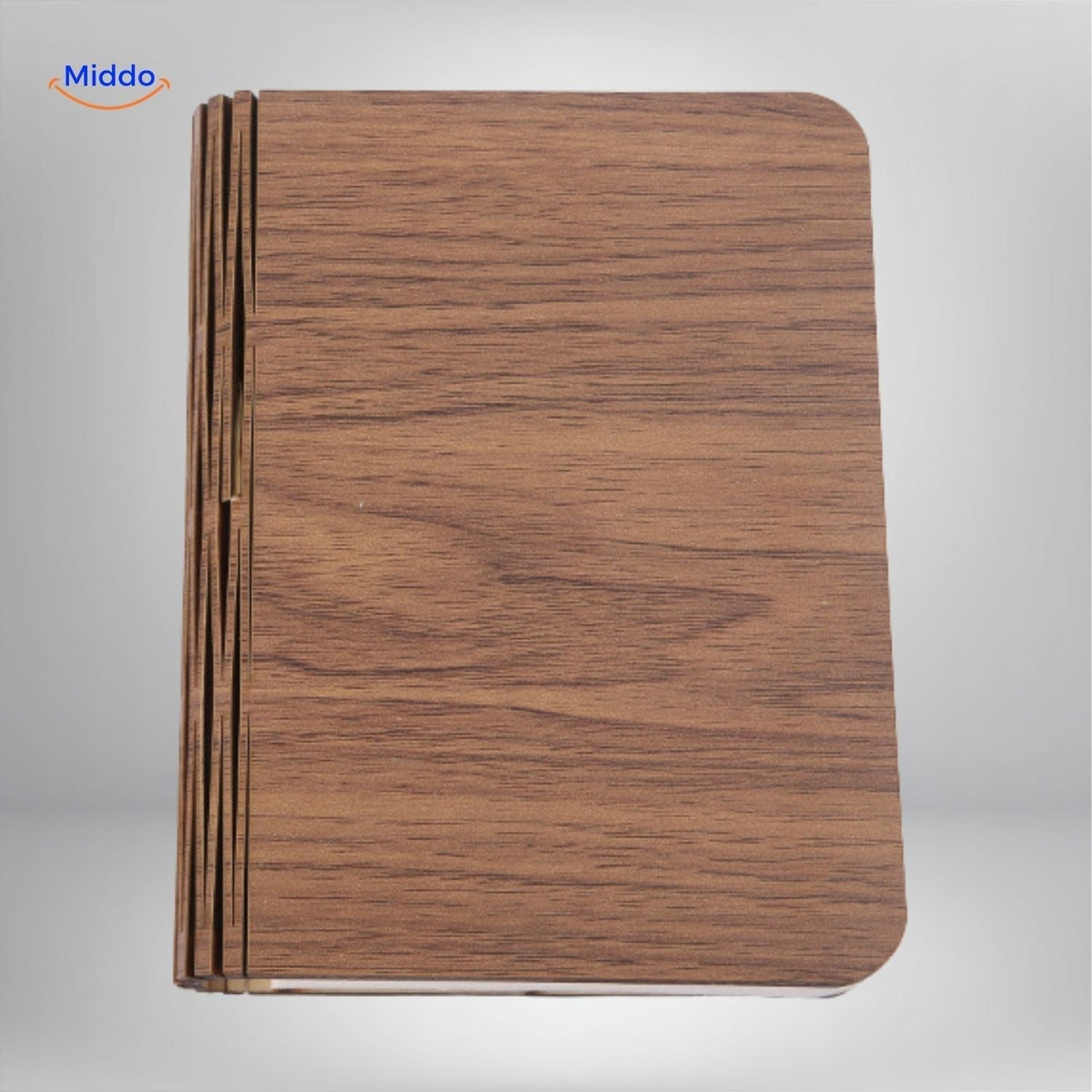 Adjustable Wood-Grain LED Desk Lamp with 3 Light Modes & Foldable Design for Home Office Reading & Bedside
