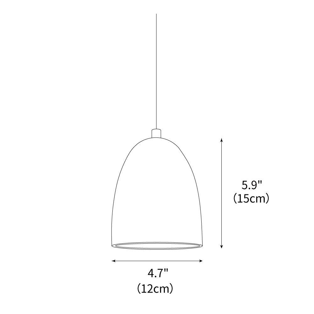 Stone Hanging Lamp with Natural Beige Shade – Compact Overhead Fixture for Countertops and Tables – Adjustable 59-Inch Cord – E26 Medium Bas | Thomler