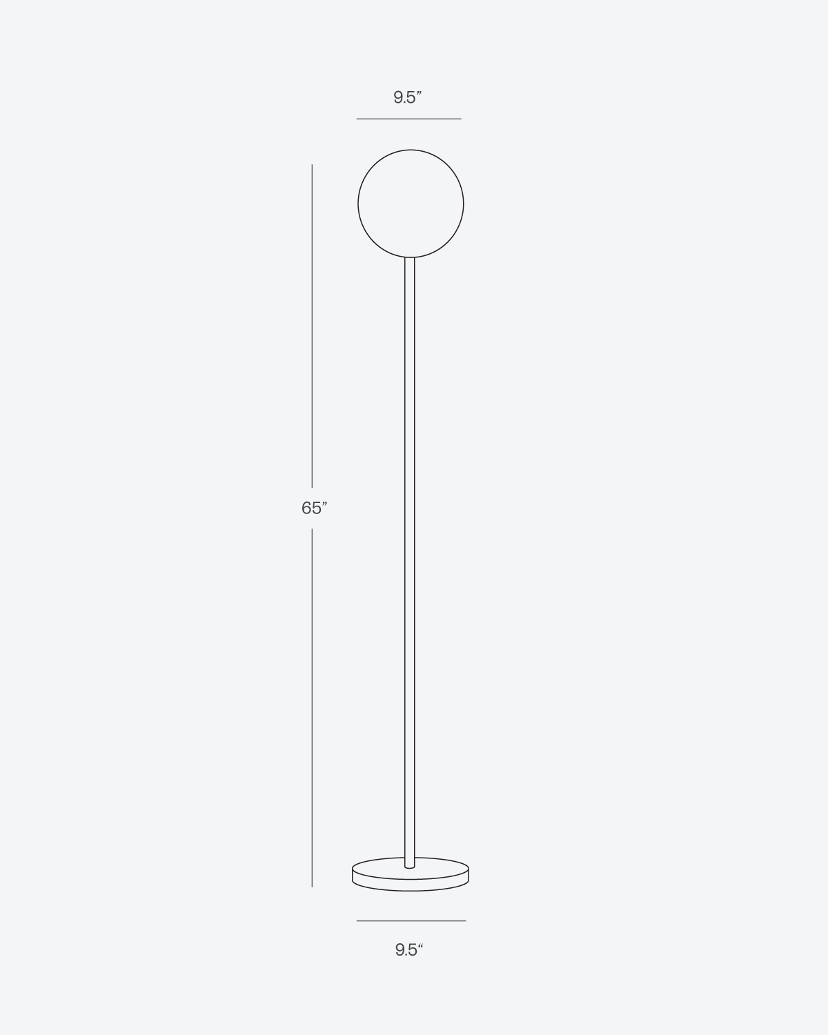 Messing vloerlamp 165 cm hoog voor woonkamers, slaapkamers en leeshoeken, warme sfeerverlichting, metalen frame, voetschakelaar, modern minimalistisch | Thomler