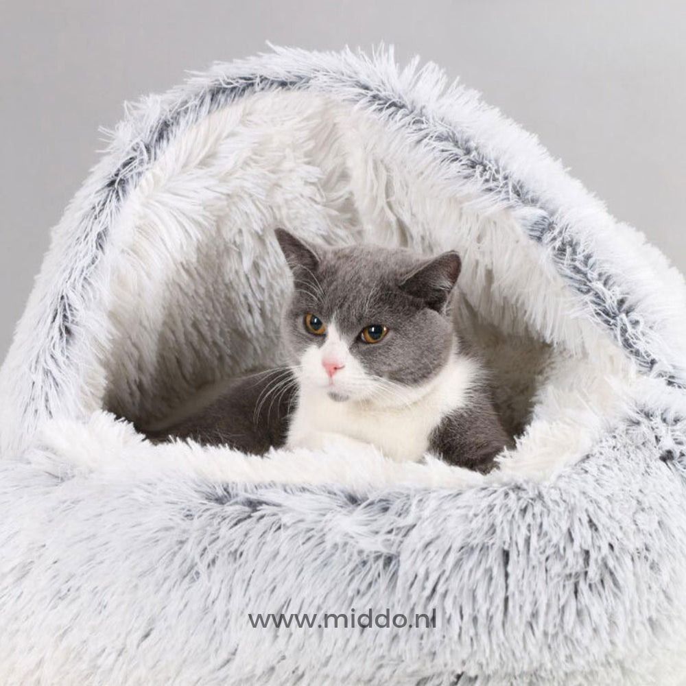 Round Plush Pet Bed – Cozy Donut Cushion for Dogs & Cats in All Sizes