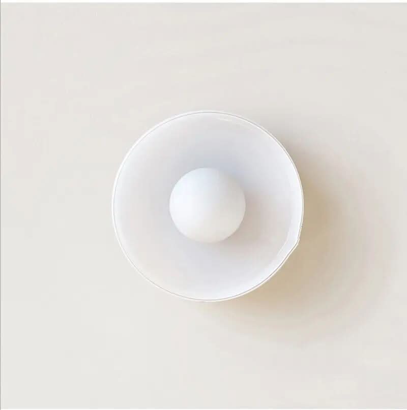 12-inch glazen opbouwplafondlamp, geschikt voor led, voor keuken, slaapkamer, woonkamer, minimalistisch Scandinavisch modern verlichtingsarmatuur | Thomler