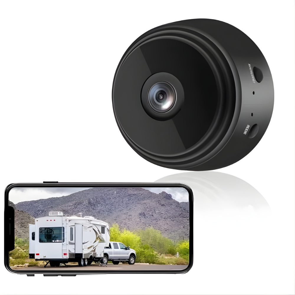 Kabellose 720P HD Rückfahrkamera für Wohnmobile, LKW und Anhänger – Bewegungserkennung, Nachtsicht – Magnetische Halterung, um 360° drehbar – Unterstützt