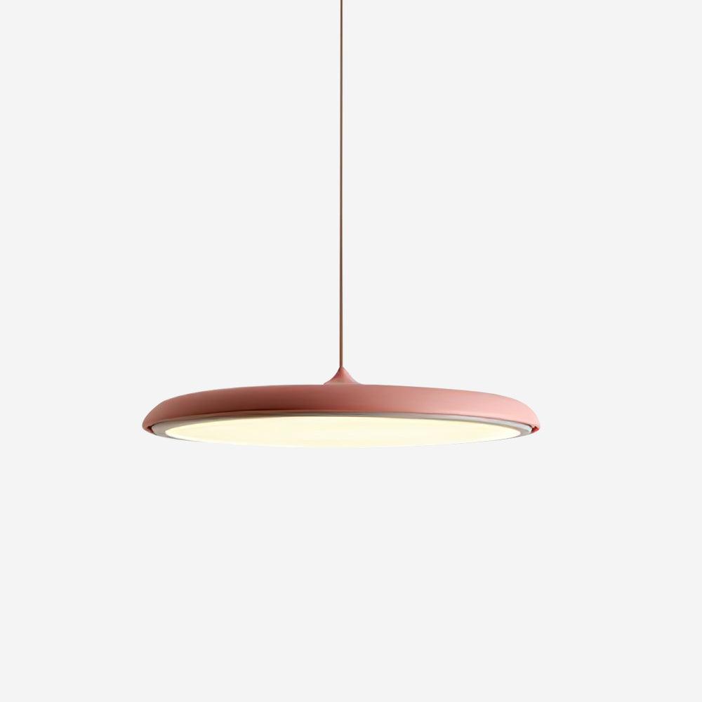 LED Hanging Fixture Acrylic Disc 16 Inch 24W for Kitchen Island Dining Room Table Adjustable Cord Modern Overhead Lighting Warm Glow 3000K | Thomler