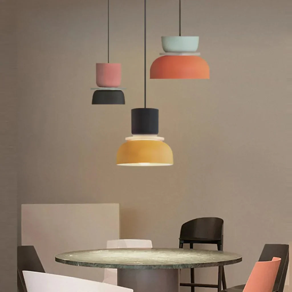 Multi-Layer Acrylic Ceiling Fixture E27 Socket 11.4 Inch Diameter Nordic Style Over Island Counter Breakfast Nook Entryway Suspended Lamp fo | Thomler