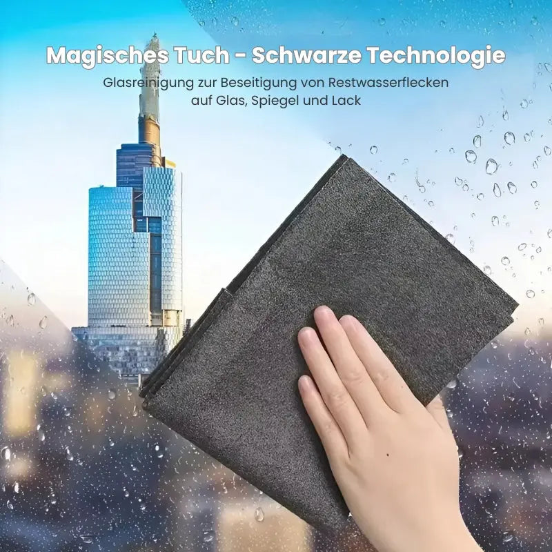 Reusable Microfiber Cleaning Cloths 6-Pack for Glass, Windows, Mirrors & Stainless Steel Streak-Free Lint-Free | Thomler