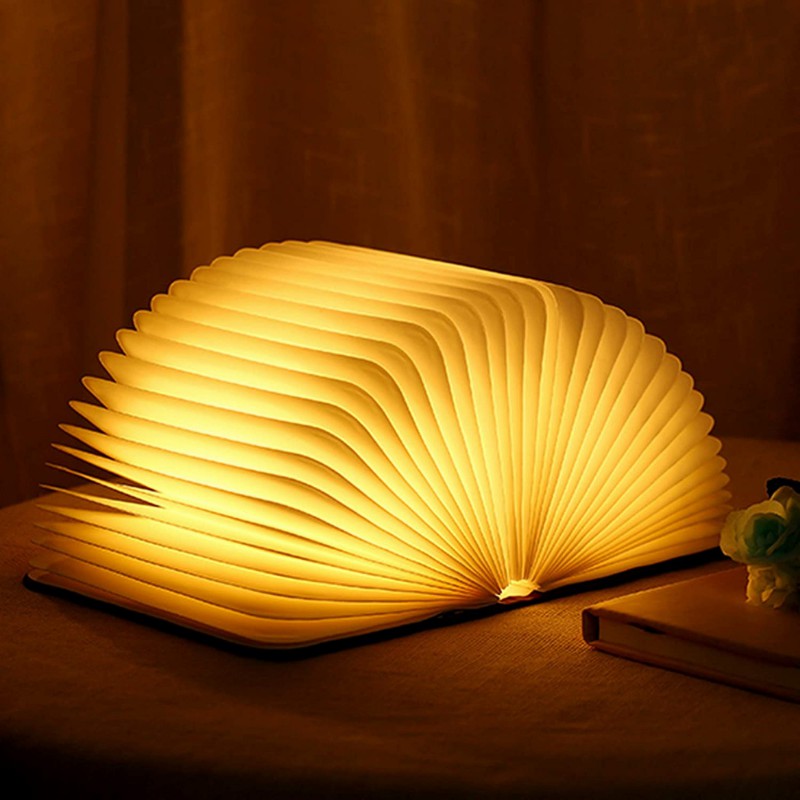 Bedside Reading Lamp with USB Charging Natural Wood Frame Touch Sensor Warm LED Light for Nightstand Bedroom Study Desk Portable Cordless Re | Thomler