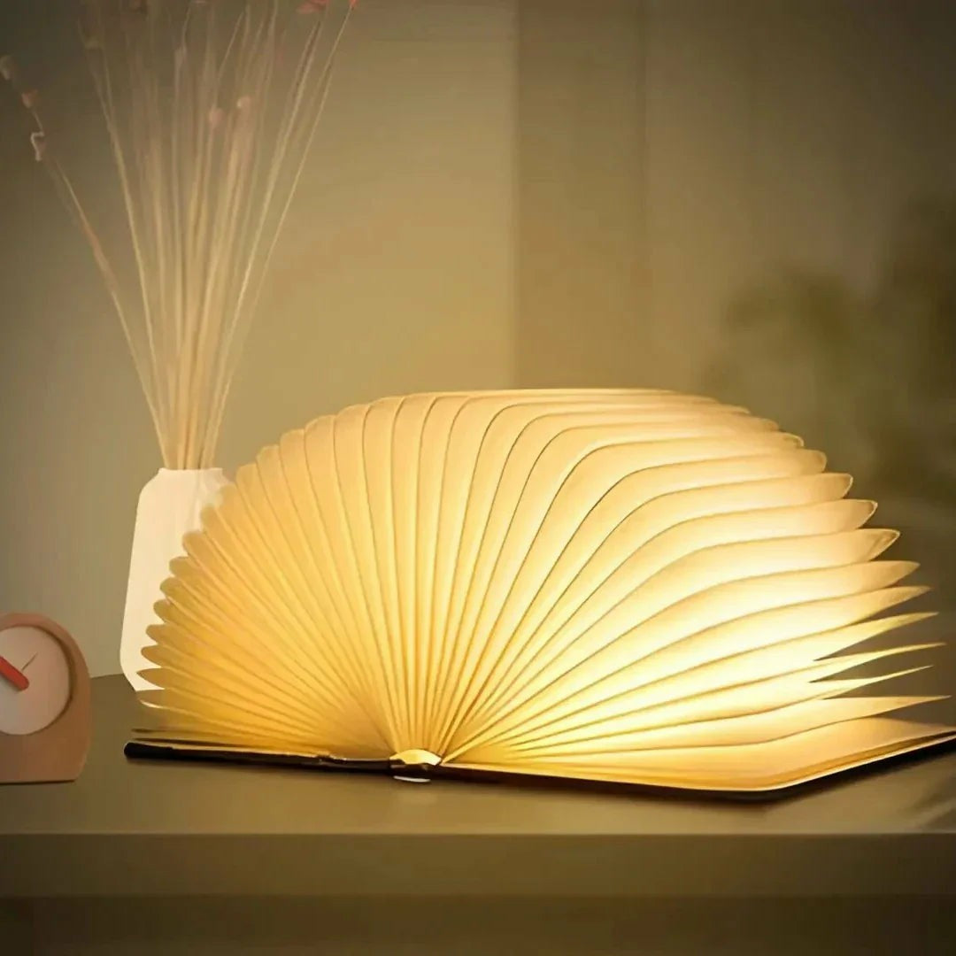 Bedside Reading Lamp with USB Charging Natural Wood Frame Touch Sensor Warm LED Light for Nightstand Bedroom Study Desk Portable Cordless Re | Thomler