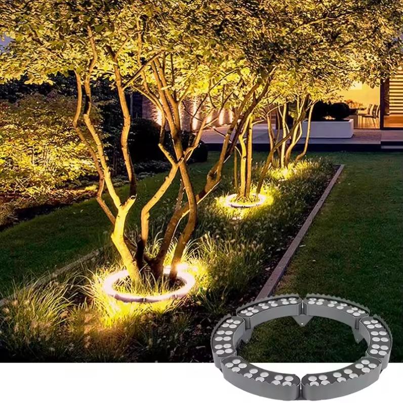 Outdoor LED Landscape Spotlight for Trees & Gardens | Aluminum Ground Light with Warm Glow | Pathway Accent Lighting | Weatherproof Garden U | Thomler
